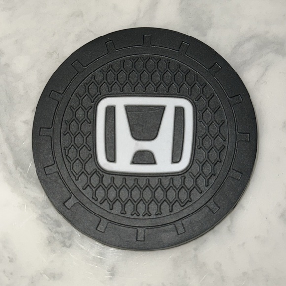 🆕 HONDA Car Cup Holder Coasters - Picture 2 of 7